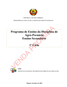 Agropecuária da 8ª Classe - Programa de Ensino (INDE 2024) em PDF