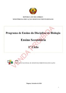Biologia da 8ª Classe - Programa de Ensino (INDE 2024) em PDF