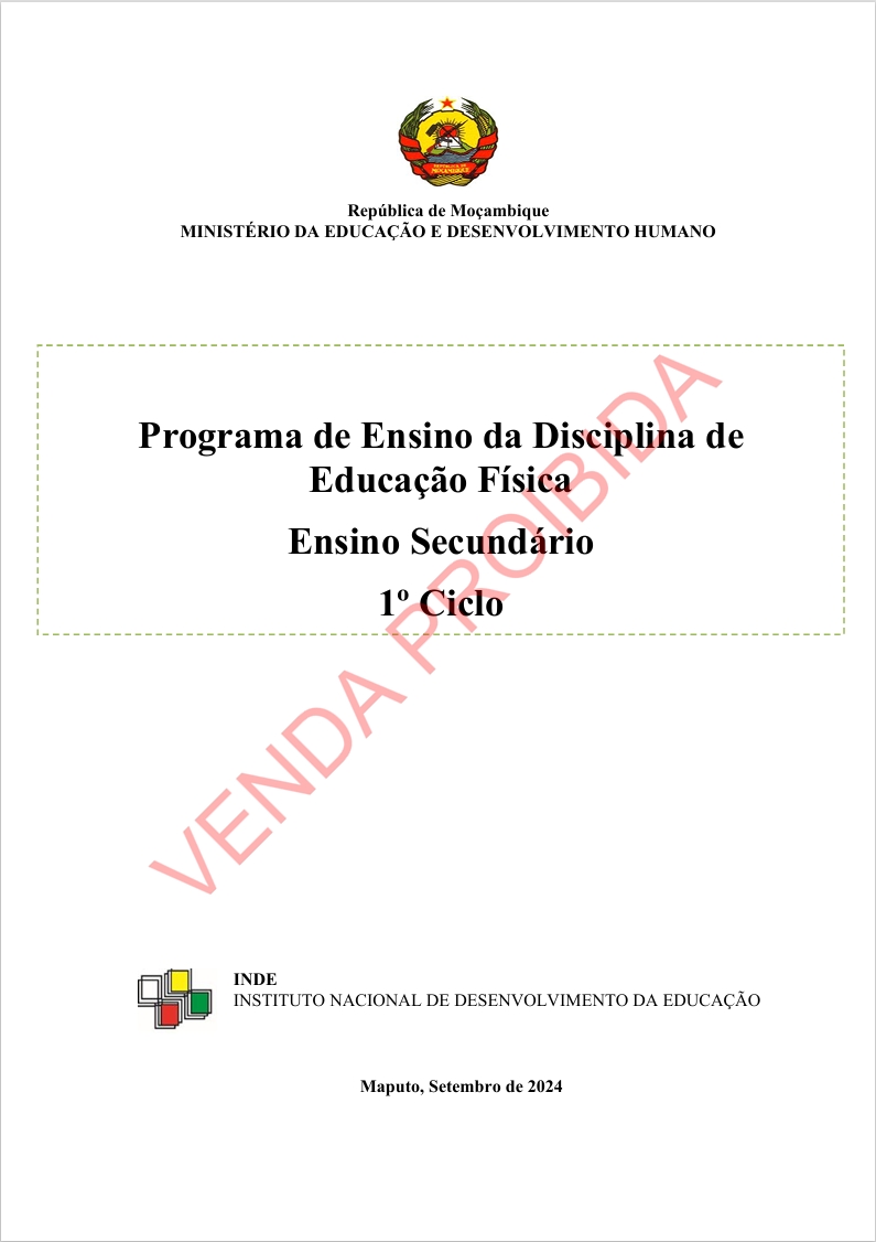 Educação Física da 8ª Classe - Programa de Ensino (INDE 2024) em PDF