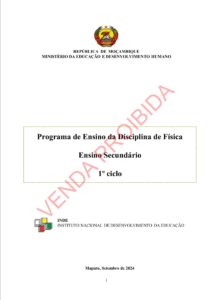 Física do I Ciclo - Programa de Ensino (INDE 2024) em PDF
