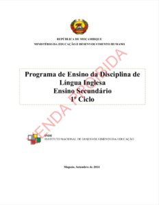 Inglês do I Ciclo - Programa de Ensino (INDE 2024) em PDF