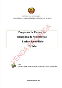 Matemática do I Ciclo - Programa de Ensino (INDE 2024) em PDF