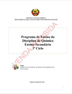 Química da 9ª Classe - Programa de Ensino (INDE 2024) em PDF