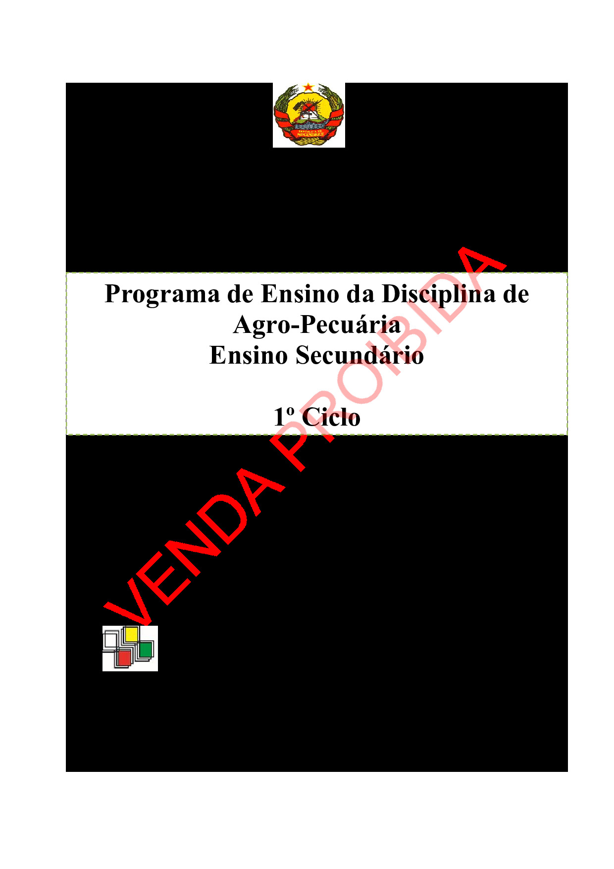 Programas de Agropecuária do 1º Ciclo (7ª; 8ª e 9ª Classes)