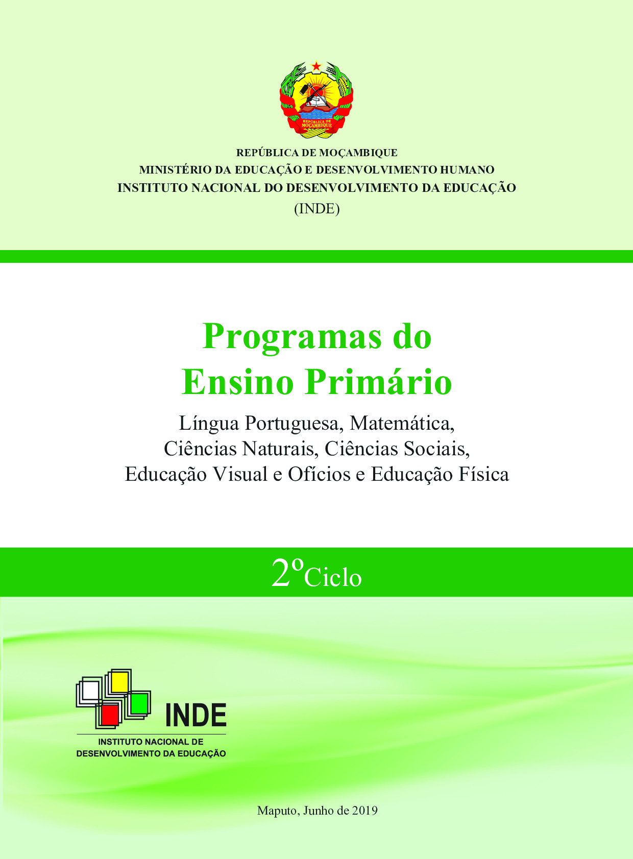Programas do 2º Ciclo do Ensino Primário (2019 - Novo) em PDF